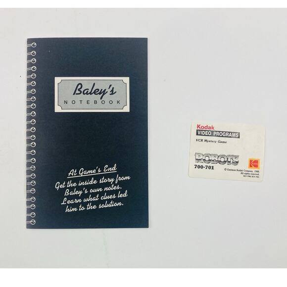 Vintage Isaac Asimov's ROBOTS VCR Mystery Suspense Game VHS 1988 Complete - Picture 12 of 15